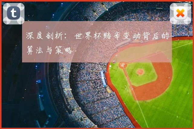 深度剖析：世界杯赔率变动背后的算法与策略