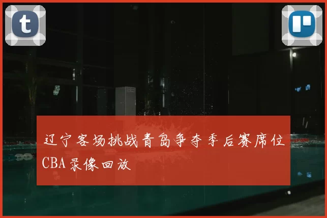 辽宁客场挑战青岛争夺季后赛席位CBA录像回放